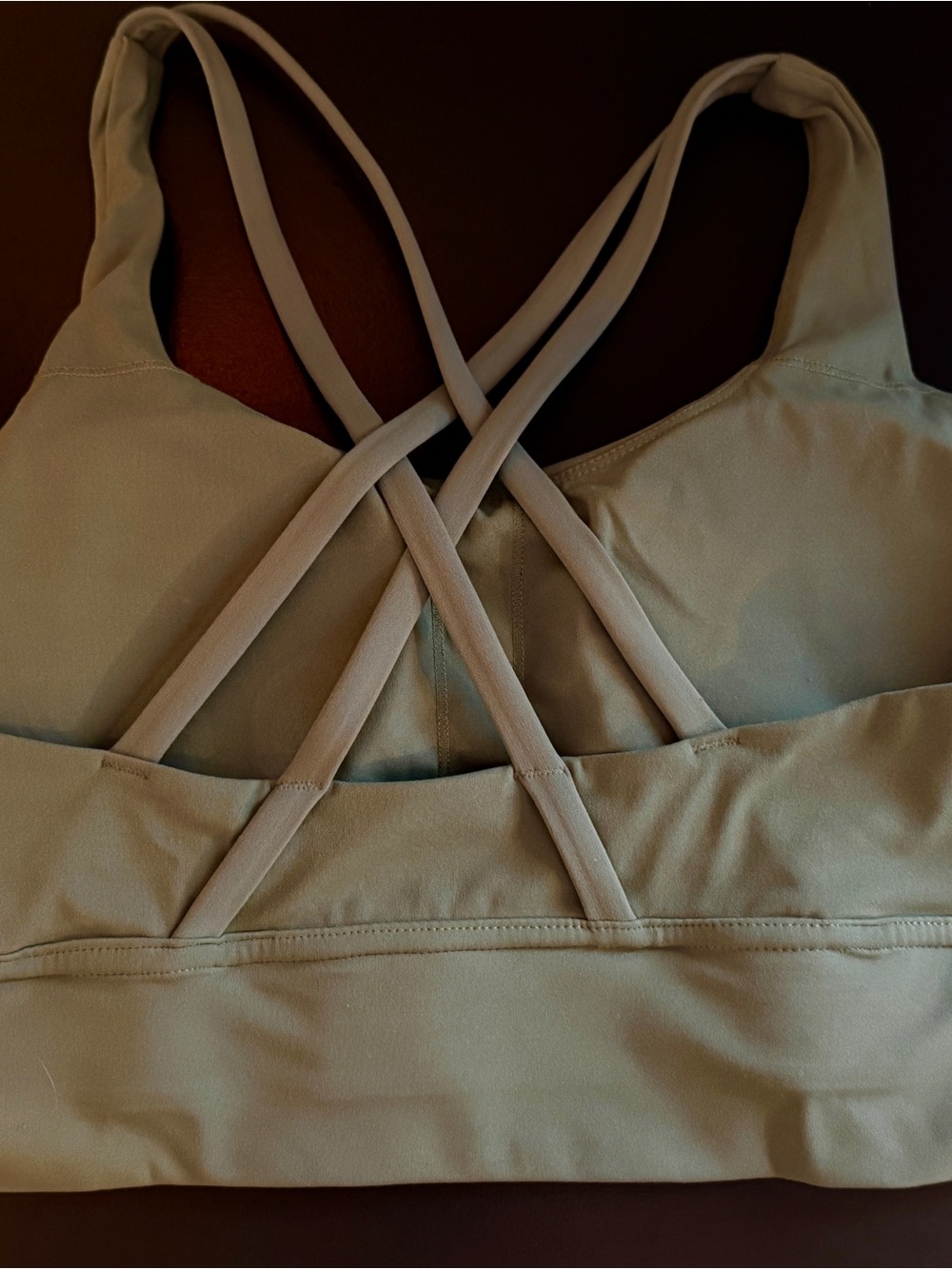 Grace Form Sage Green Longline Sports Bra Large NWOT